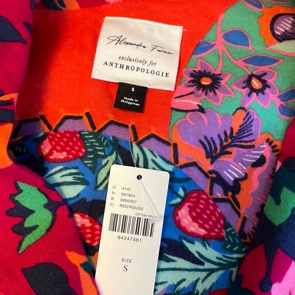 NEW!  ANTHROPOLOGIE Alexandra Farmer Flannel PJ Top, Sz S. - Picture 5 of 8